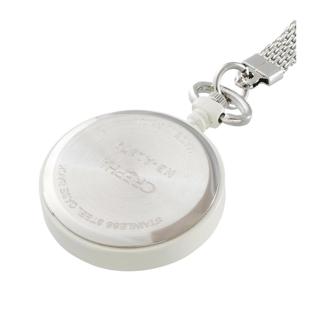 Klefer Аналоговые карманные часы с крючком и бежевой цепочкой для женщин NB-AL379-BE,