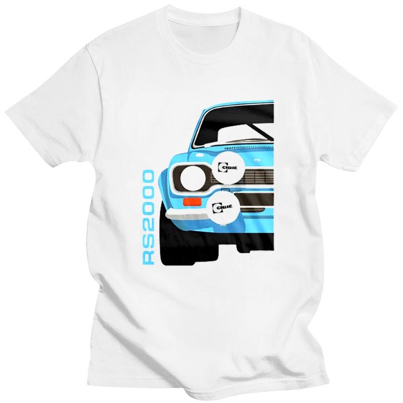 Men WomenAmerican Classic Car Escort Blue Mk1 Rs2000 Car White 2019 Unisexs New Fashion Brand Clothing Tops Unisex T Shirt Clothes