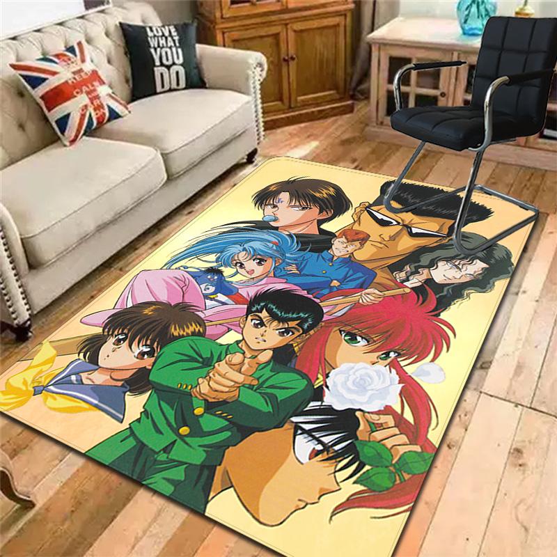 YuYu Hakusho Rug Floor Mat for Living Room or Bedroom Soft and Comfortable Carpet a Gift for Birthday and Holiday.SFF0917268