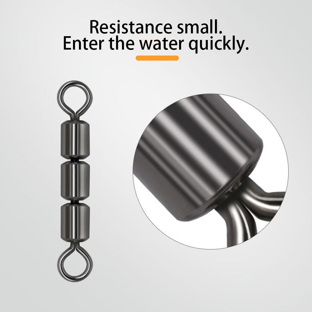 10 шт., тройной подшипник, 3 роликовых вертлюга, высокоскоростные вертлюжки для рыболовной бочки, вертлюги для ловли карпа