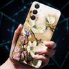 3D Цветочные тисненые чехлы для Samsung A25 A35 A55 5G Мягкие силиконовые чехлы для телефона для Galaxy A25 5G Задняя крышка Ракушка SamsungA55