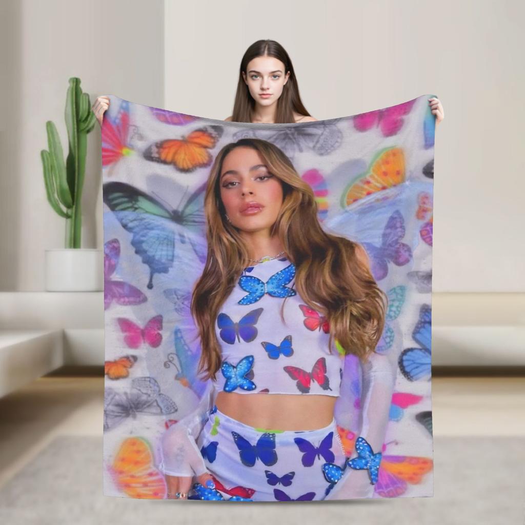 TINI STOESSEL Futtura Tour Blanket Super Soft Print Plush Bedding Throws For Home Decor Camping Flannel Bedspread Bed Cover