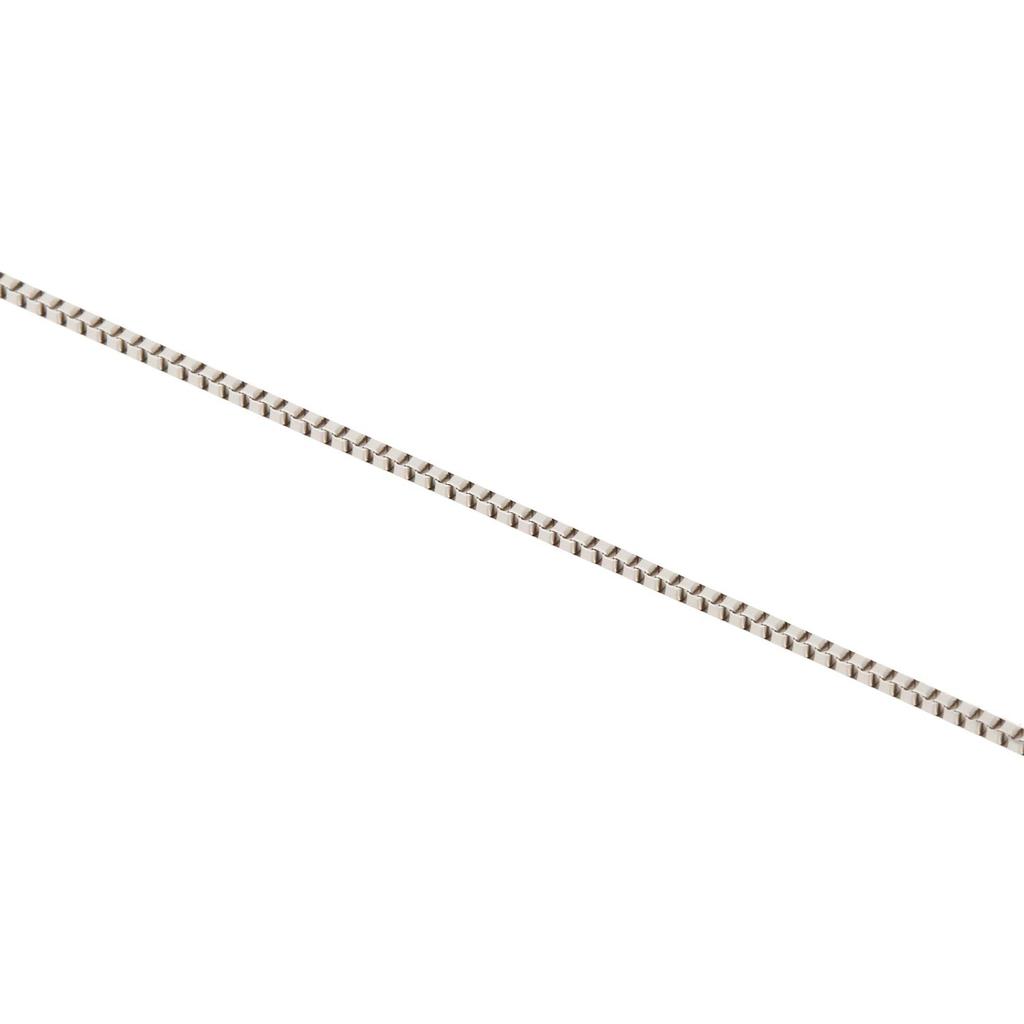 Pt850 Platinum Venetian with Slide Adjuster [Fairy Carret] Chain, 45cm, (0.8mm Width)