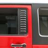 Накладка на заднее окно автомобиля, декоративная рамка для Jeep Wrangler JK 2007-2017, 4-дверная версия, металлические автомобильные аксессуары