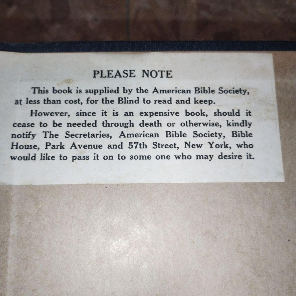 [Б/У] Американская Библейская Комиссия Книги Брайля Библия Американской Стандартной Версии