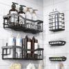 Adhesive Shower Caddy Rustproof Stainless Steel Bath Organizers With Large Capacity No Drilling Shelves for Bathroom Storage