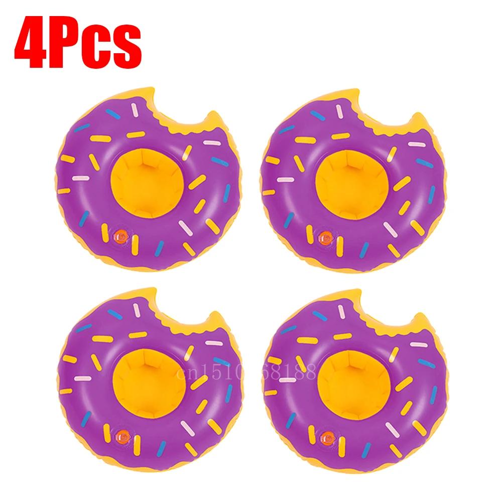 1-5Pcs Floating Cup Inflatable Flamingo Drinks Cup Holder Pool Float Bar Coasters Floatation Devices Pink Toy Drink Holder