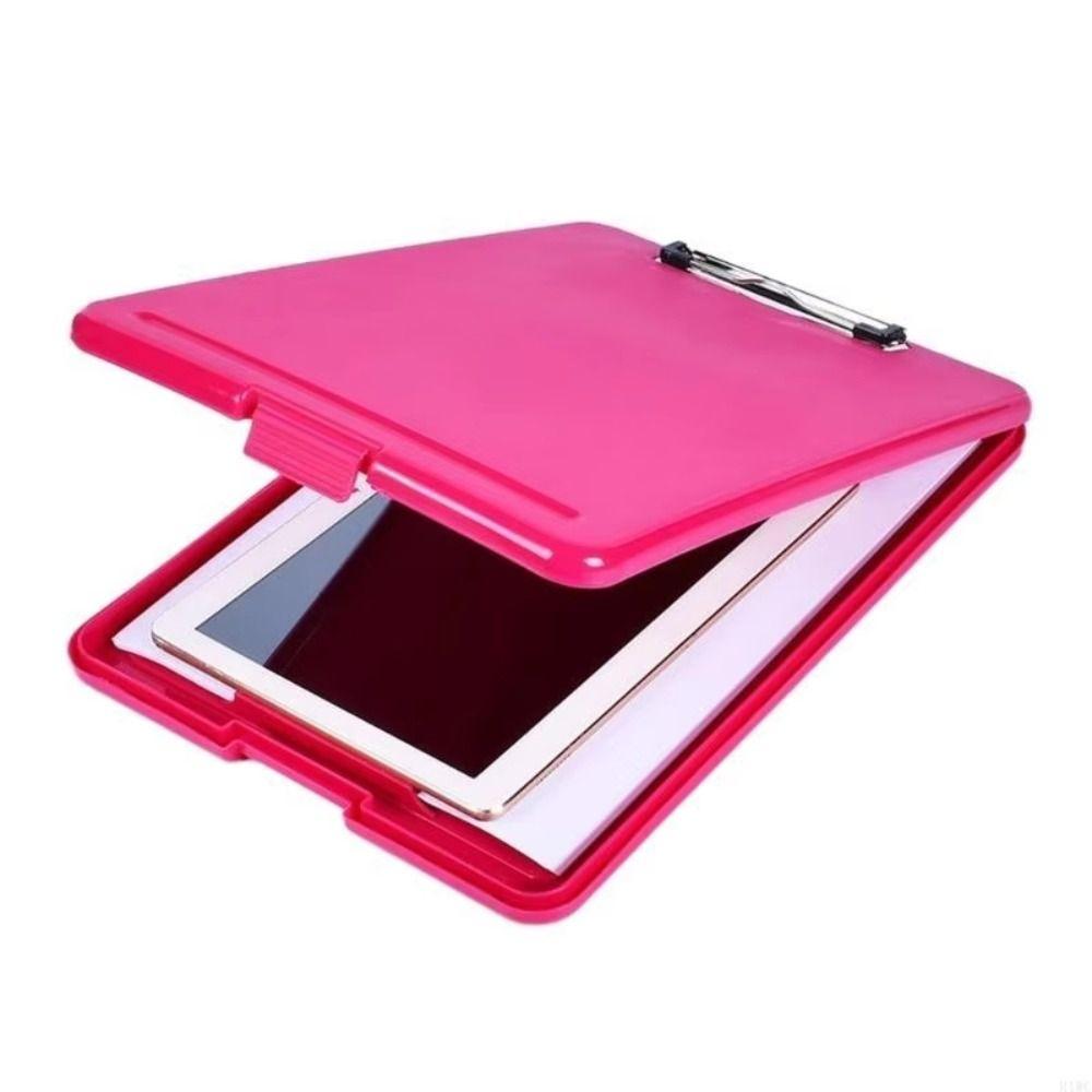 a4 Size File Folder with Clipboard Plastic Document Box For Students Teachers