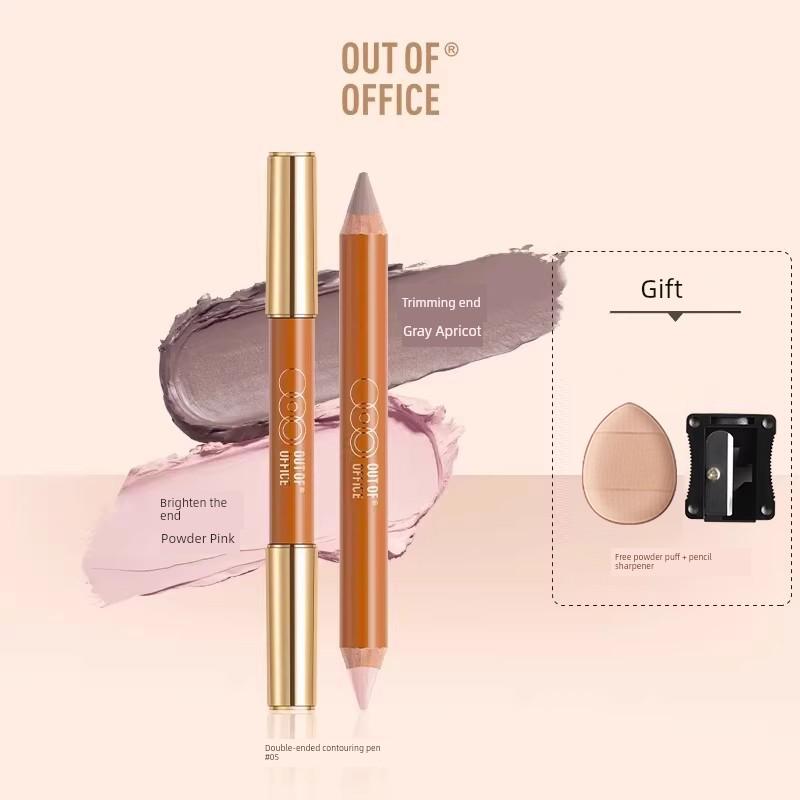 Ooo Dual-Ended Contouring Pen Outofoffice Shadow 000 Highlighter Integrated Blush Pen Contour Stick Oh Wild