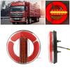 1Pcs  Waterproof Round Rear Truck Tail Light Universal for 12V 24V Vehicles
