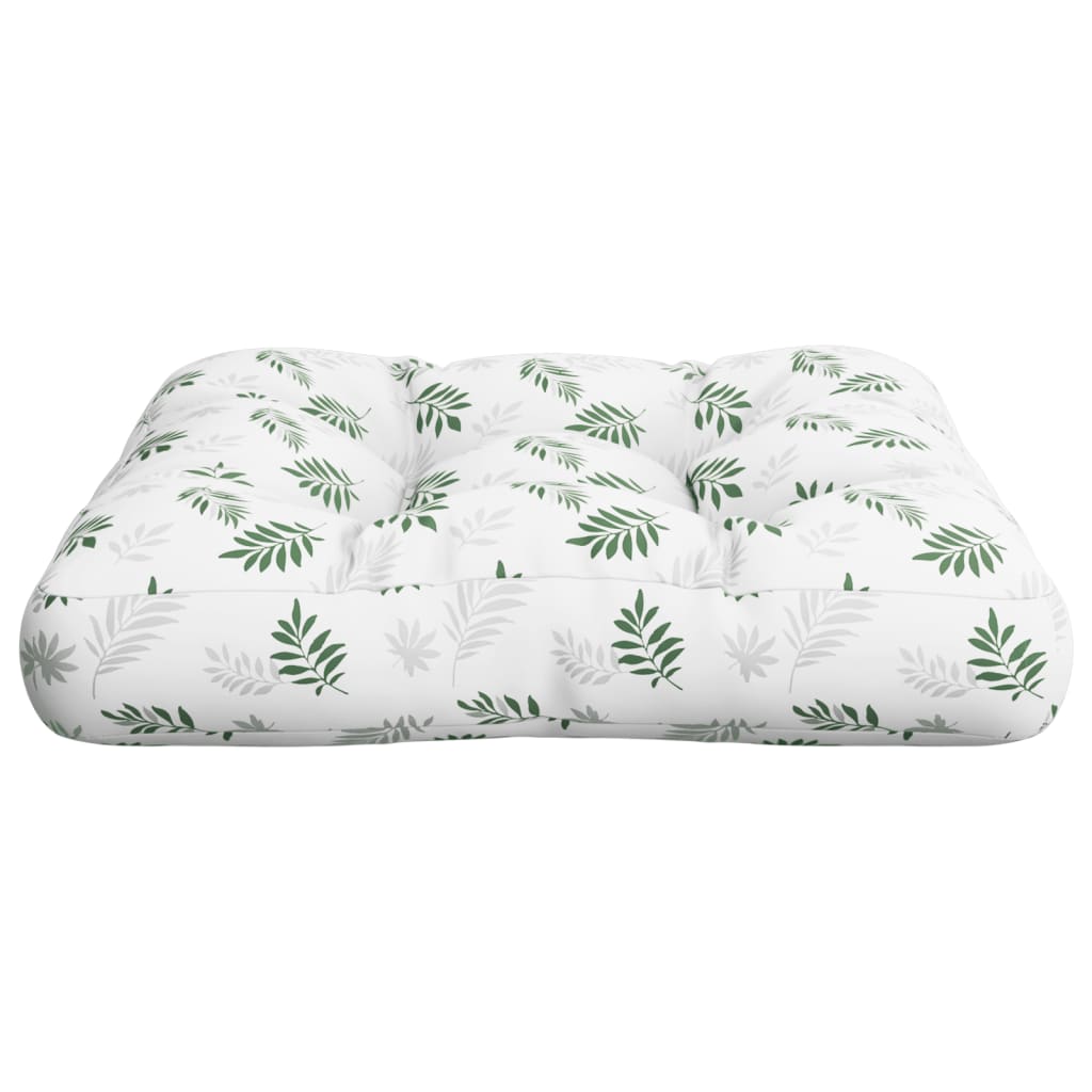 Pallet Cushion with Leaf Pattern 60 x 61.5 x 10 cm Oxford Fabric