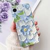 Clear For iPhone 16e A3212 A3409 A3410 A3408 Cover For iPhone 16e Case Fashion Luxury Flowers Cute Funny Painted Soft Bumper