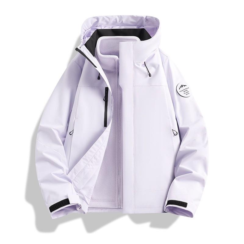 Men Women Waterproof Windproof 3-in-1 Outdoor Jacket With Fleece Liner Hiking Skiing Camping Winter