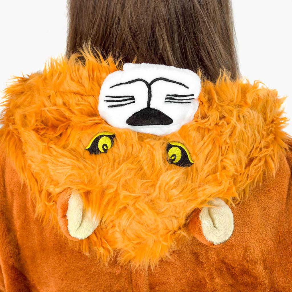 Warm men's pajamas lion kigurumi adult onesie jumpsuit m Onesie Lion Costume - S