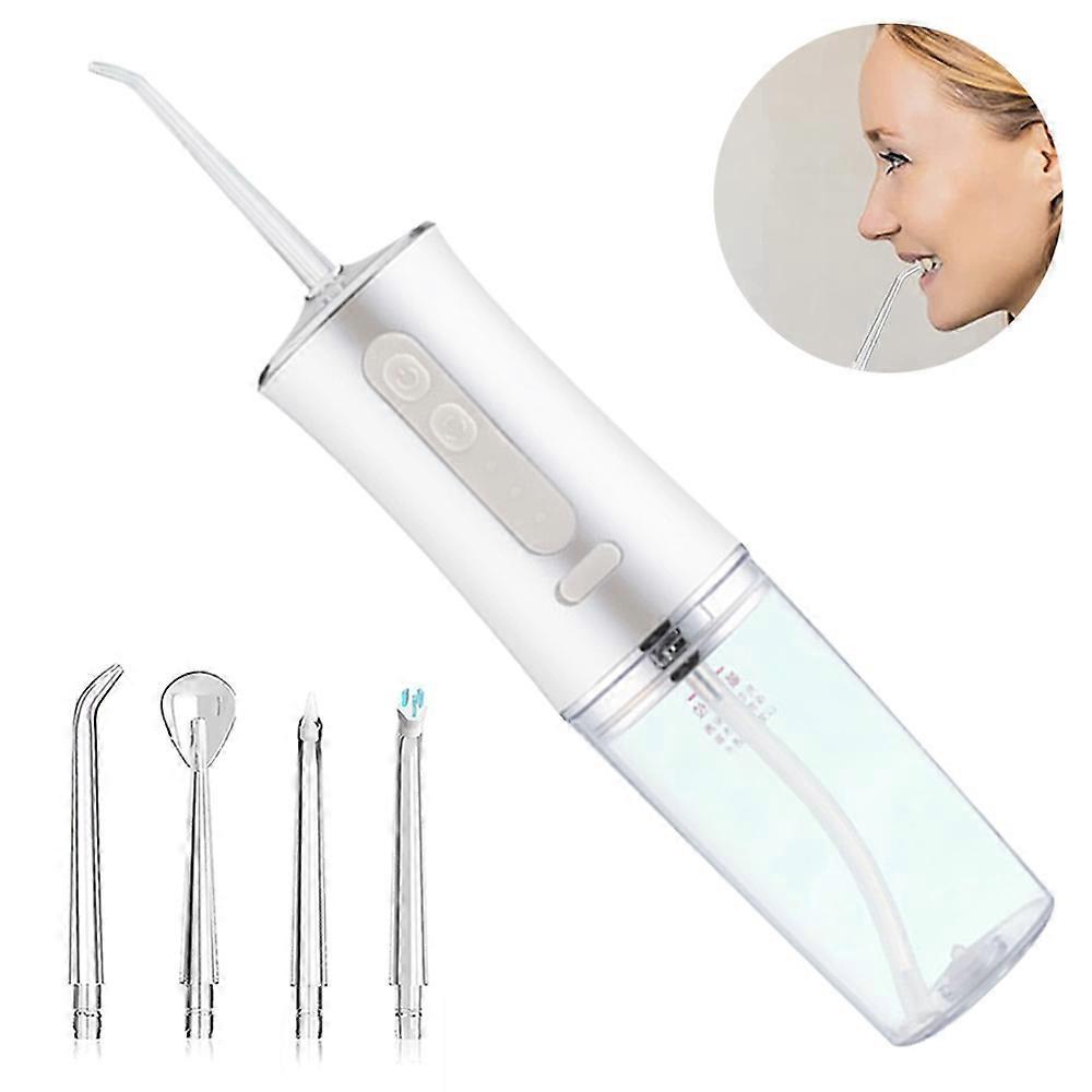 Cordless Water Dental Flosser, Rechargeable High-Pressure Oral Irrigator with Multiple Flossing Modes for Effective Braces & Bridges Care