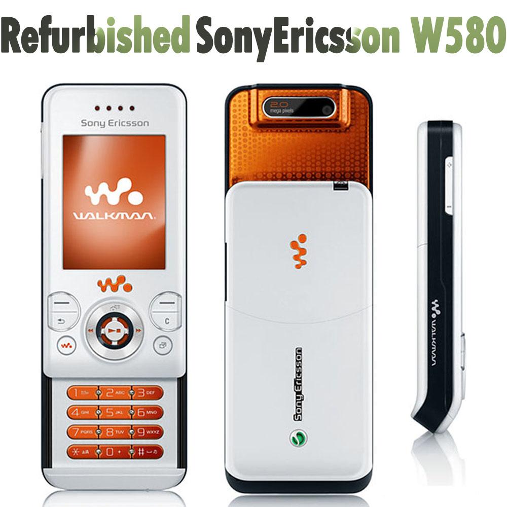 Восстановленный Оригинальный Мобильный Телефон Sony Ericsson W580 W580i W580C 2 МП Камера 2G Мобильный Телефон с 1 SIM