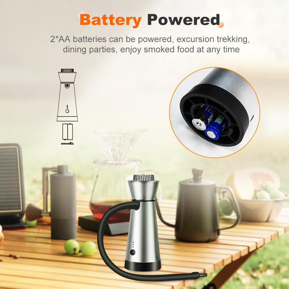 Для мяса, барбекю, коктейлей, кухонных инструментов, молекулярной кухни, пистолет для курения, добавленный вкус, портативный заварочный аппарат для курильщика