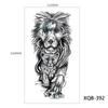 Tribal Lion Long-lasting Tattoo Sleeve Black Tattoo Sticker Temporary Tattoos Fake Tattoo Stickers