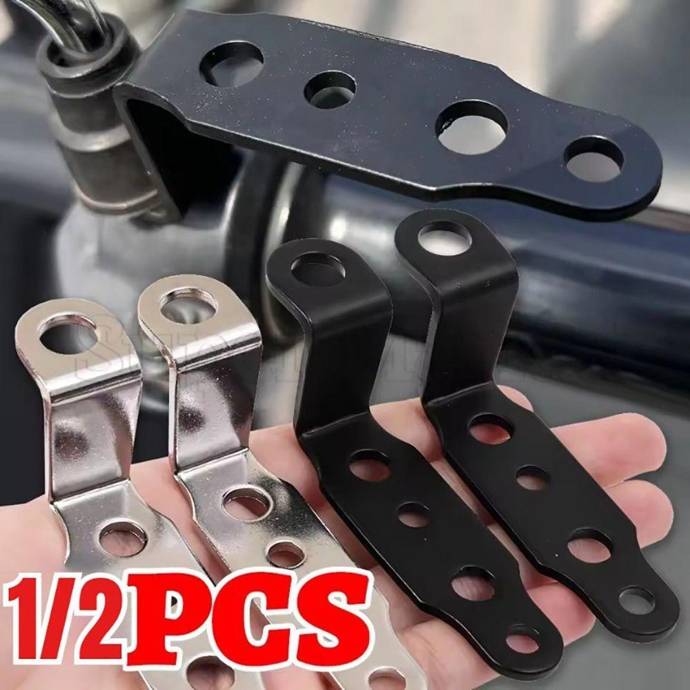 1/2 шт. Кронштейн фары из нержавеющей стали Черный Серебристый Многоцелевой Кронштейн для лампы зеркала заднего вида Кронштейн фары для мотоциклов