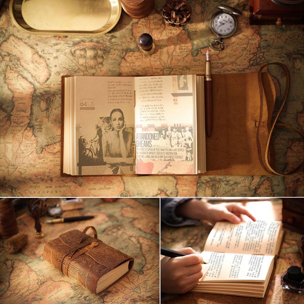 Supplies Hand Made Retro Travel Journal Business Notebook Writing Notebook Retro Leather Notebook