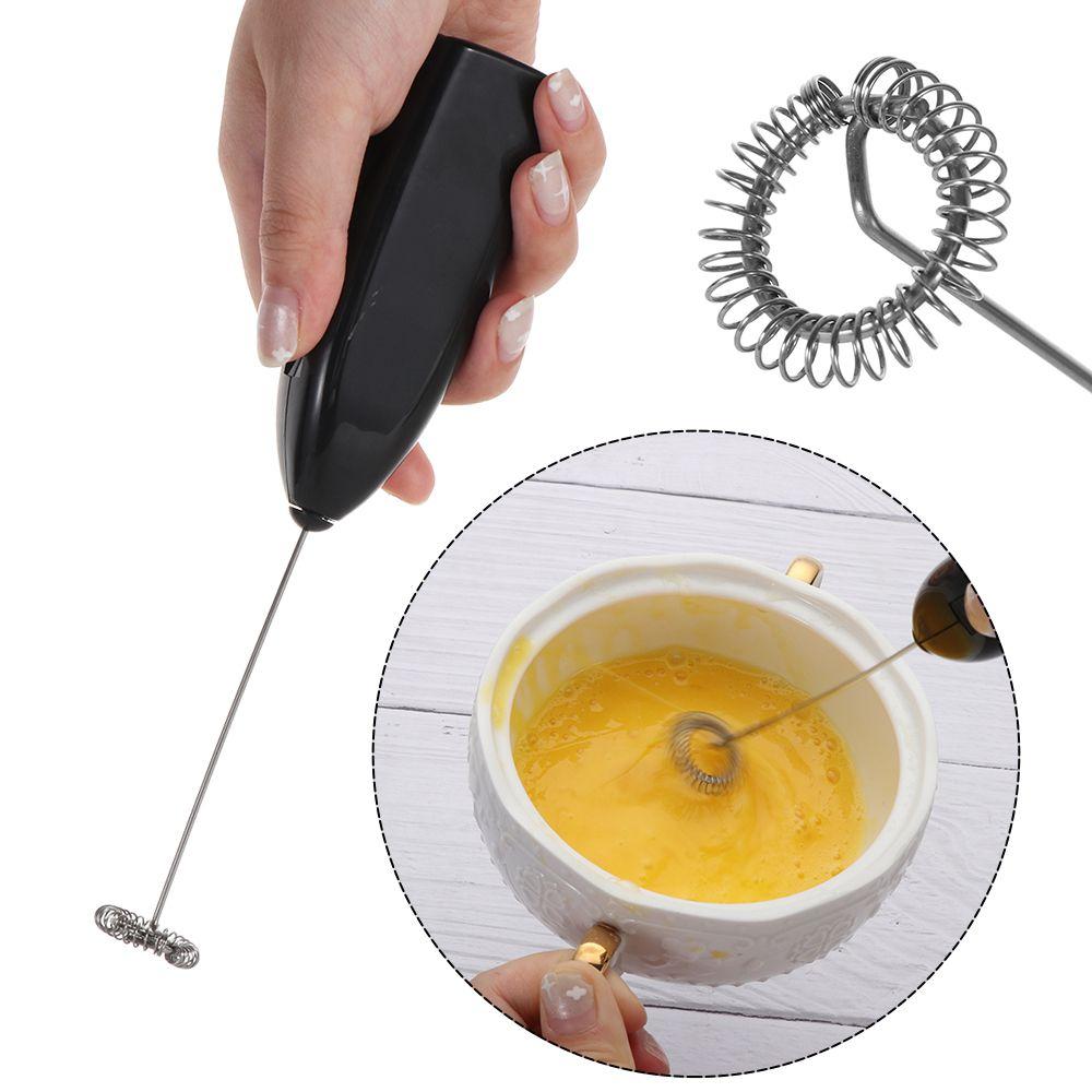 Home Kitchen Stainless Steel Foamer Egg Beater Electric Milk Frother Coffee Stirrer Cake Blender