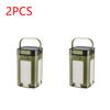 Multifunctional 4-Leaf Foldable Camping Lantern Solar Rechargeable Flashlight Large Capacity Portable Outdoor Emergency Light