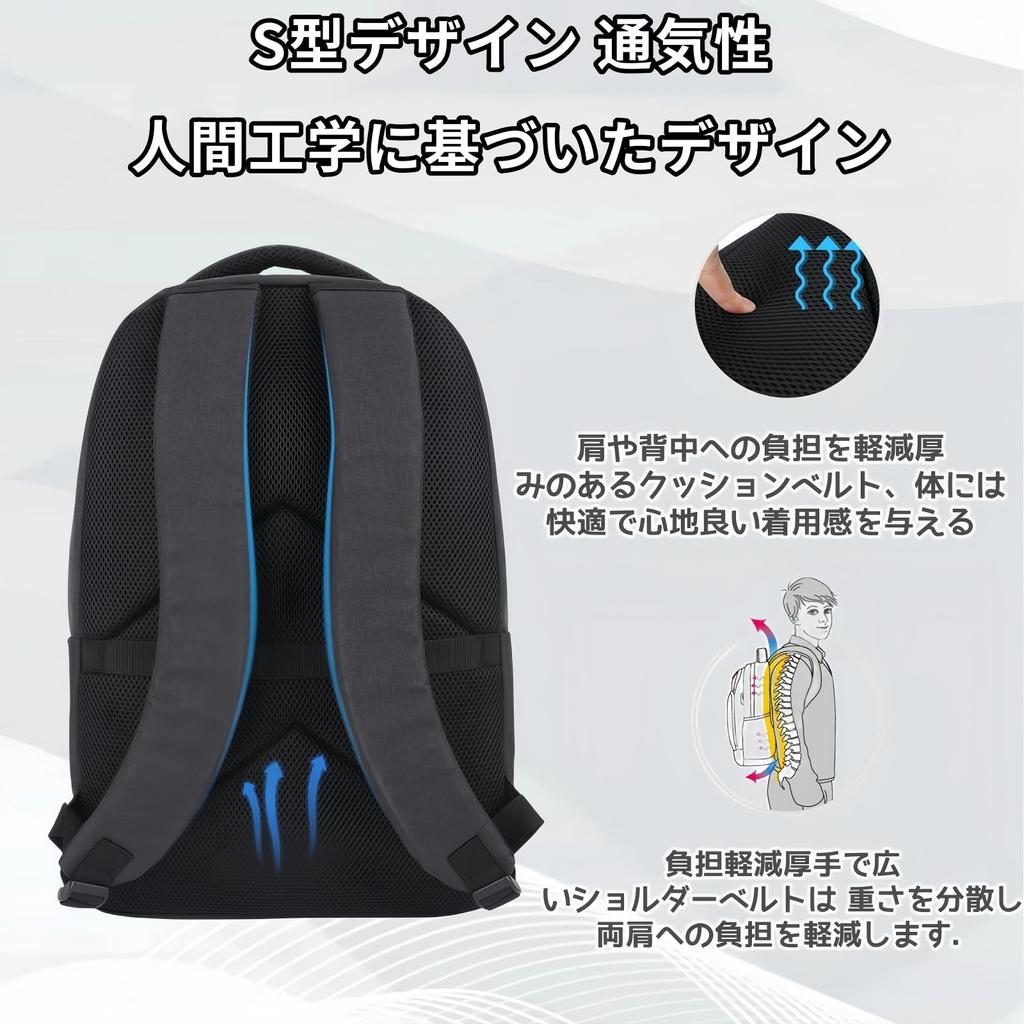 Бизнес-рюкзак, деловая сумка, легкий, большой емкости, рюкзак для ПК, YKK, застежка-молния, рюкзак для компьютера, 27 л, 17-дюймовый ноутбук, водонепроницаемый для бизнеса