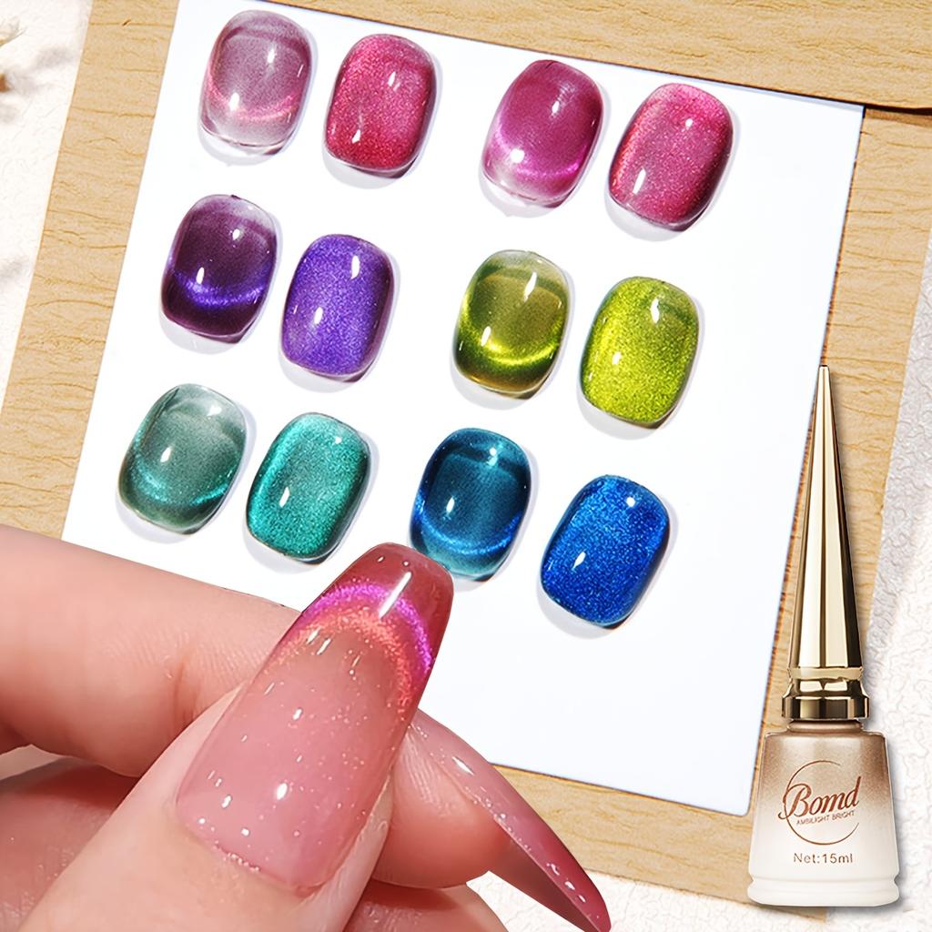 Магнитный гель-лак для ногтей «кошачий глаз» Гель-лак с блестками «кошачий глаз» Гель-лак с эффектом замачивания УФ-гель-лак для ногтей