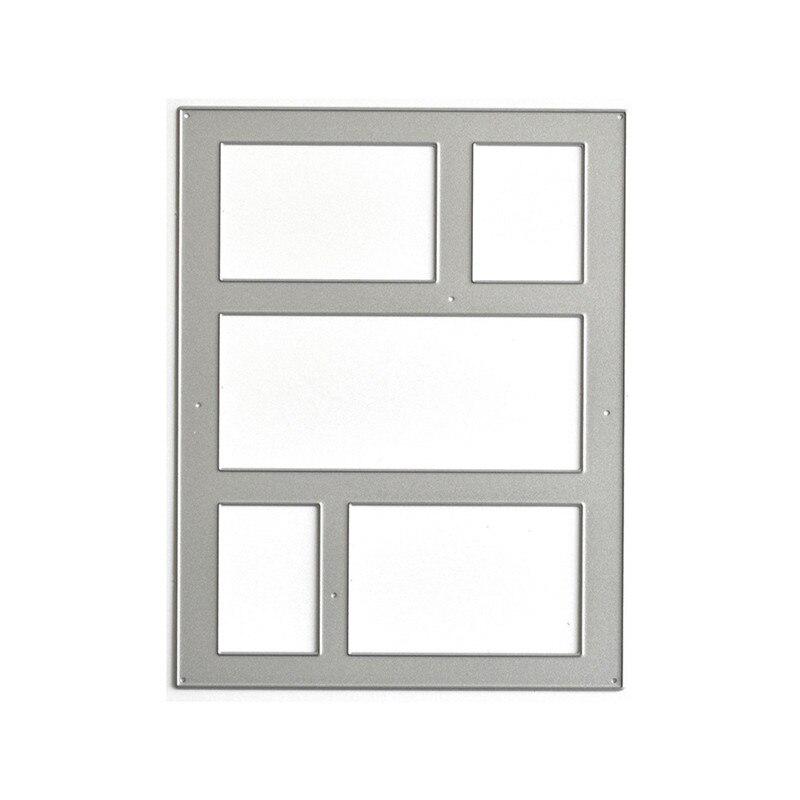 Разделенная граница Металлические штампы Рамка Фон Скрапбукинг Карты Декоративное тиснение Ремесло