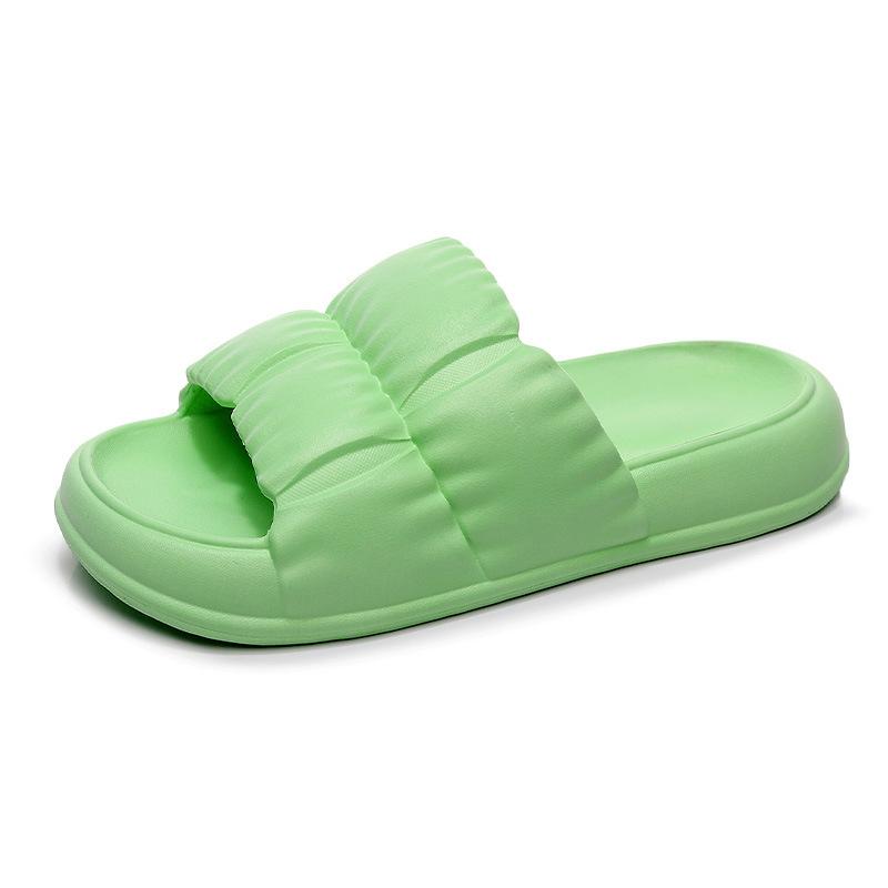 2024 New Summer Women's Soft Sole Cloud Slippers Summer Beach EVA Thick Platform Slipper Sandals Non Slip Bathroom Flip Flops