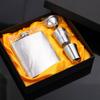 Stainless Steel Wine Bottle Set 7oz Drinking Cup Set Portable Whisky Flask  Gifts