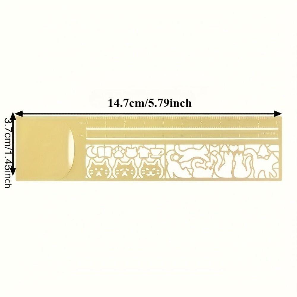 Дневник Планировщик Блокнот Шаблон Кошка Линейка Узор Кошка Канцелярский Инструмент Школа Офис