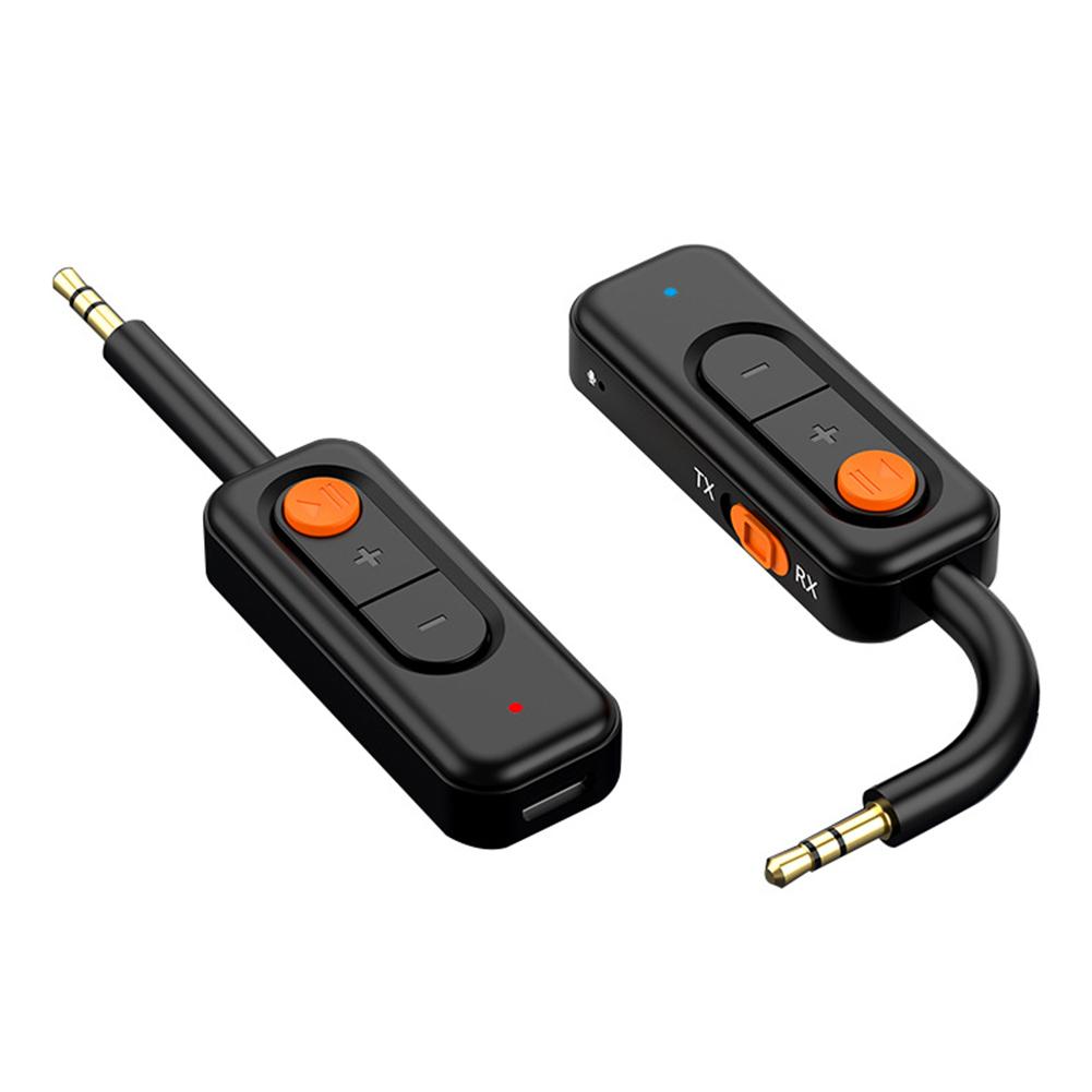 2-в-1 Беспроводной Аудио Передатчик Приемник Совместимый с Bluetooth 5.4 Адаптер Музыкальный Адаптер для ТВ Автомобильных Динамиков Наушников
