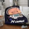 Customiz Name Personality Bubu Dudu (3) Blanket Soft &Warm Sofa Office Bed Travel Lunch Break Blanket, Gift Suitable for All Seasons