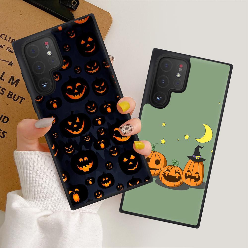 Happy Halloween Pumpkin Phone Case For Samsung Galaxy S10 S20 S21 S22 Fe Plus Ultra Note 10 Lite A10 A20 A30 A52 A71 A72 Coque