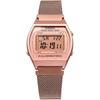 Casio CASIO Цифровые часы Винтажная серия B640WMR-5A Унисекс Розовое золото Металлический сетчатый ремешок Зарубежные М...
