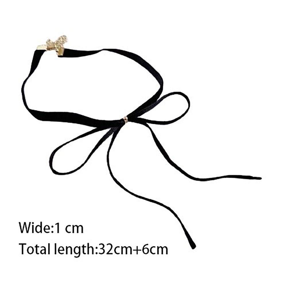 Подвеска-бант, ожерелье-бант, бархатный ремешок, ошейник, модное колье-чокер, подарок на день святого Валентина