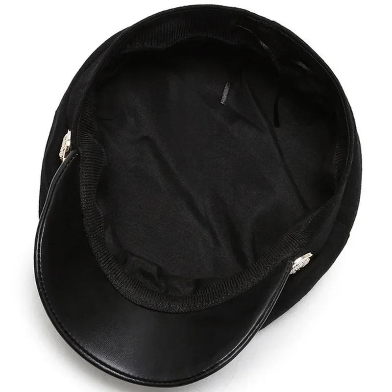 Модные зимние осенние береты, кепки, свободные береты с облачным верхом, восьмиугольные береты, шерстяная кепка-газетчик, женская кепка с полями, декор для улицы