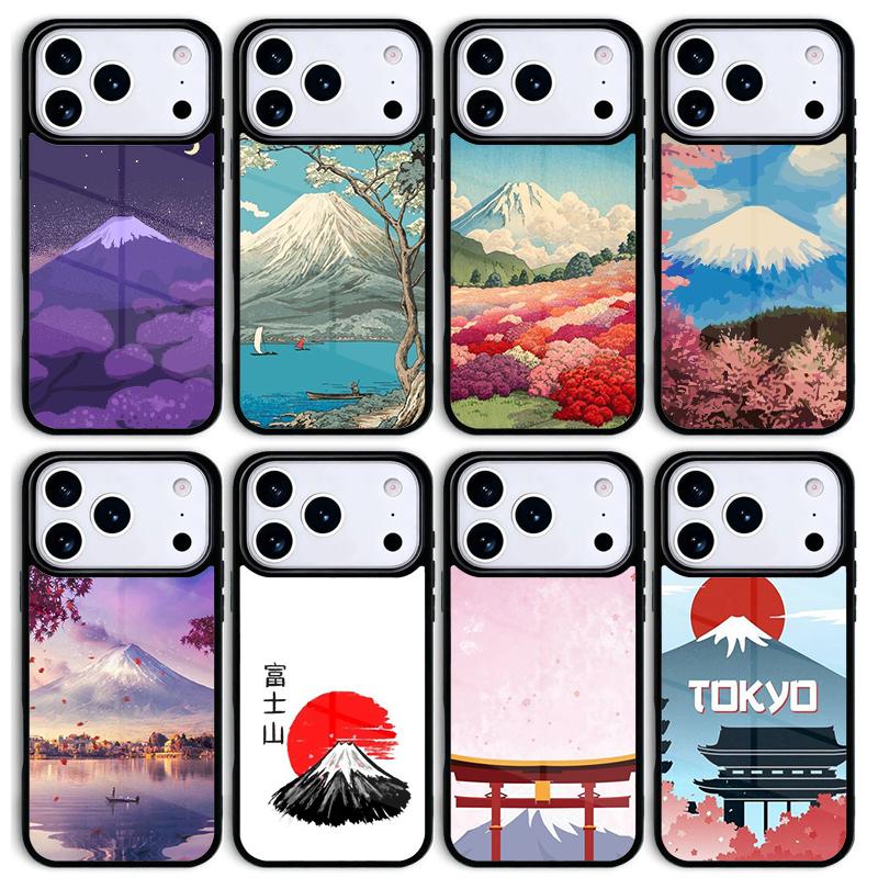 Japanese art Mount Fuji Mobile Phone Case for IPhone 17 AIR 16pro Max 15 14 13 12 11 Bumper Cover