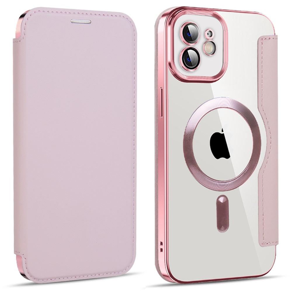 iPhone 11 Flip Case, RFID Wallet MagSafe with Camera Protection, Rose Gold