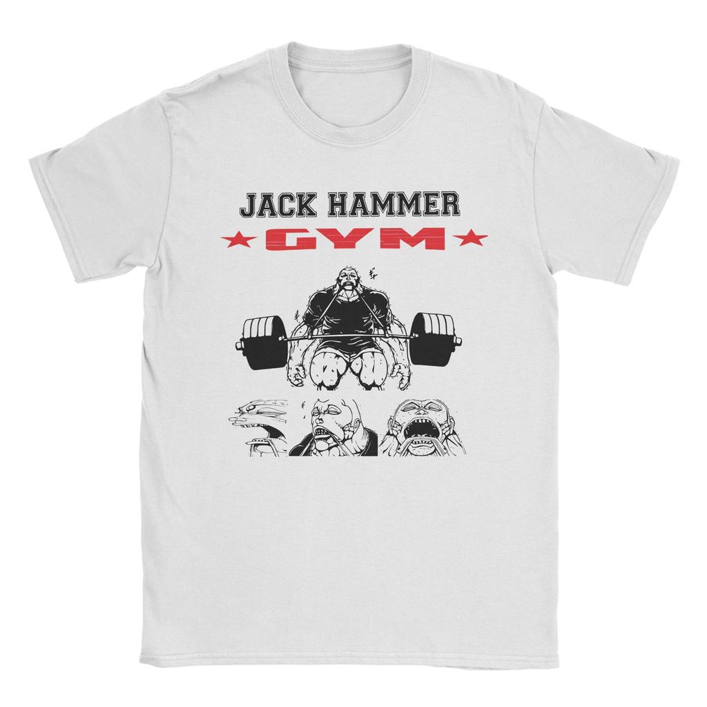 Jack Hammer Gym Баки Ганнибал Футболки Мужские Креативные Хлопковые Футболки с Круглым Вырезом с Коротким Рукавом Печатные Топы