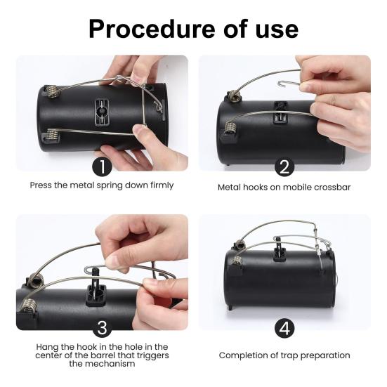 Gopher Trap Rodent Control Tunnel Reusable No Bait Needed Sustainable Mole Trap for Outdoor Farmhouse Rat Elimination