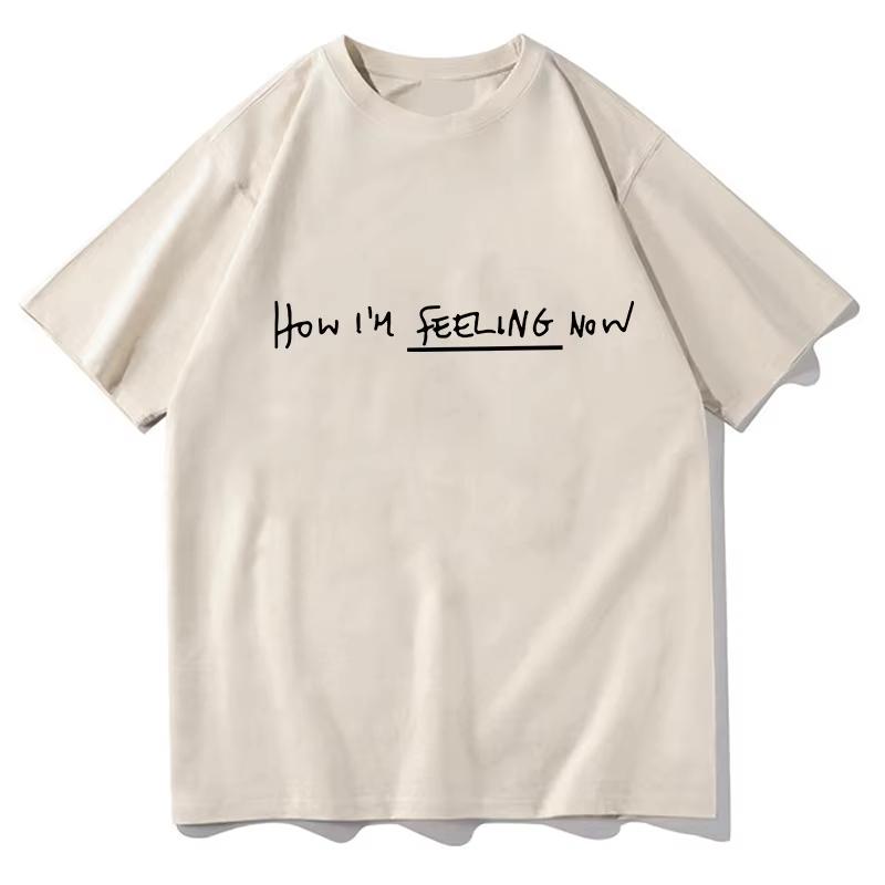 Charli Xcx How Im Feeling Now Album 2026 Printing Graphic T Shirts Unisex Y2K Gothic Round T-shirt Print Crew Neck Casual T Shirt