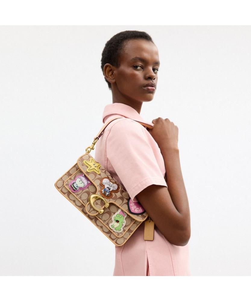 Coach X Brain Dead Soft Tabby Shoulder Bag 26 In Signature Jacquard With Patch Ceo07 B4/Kh