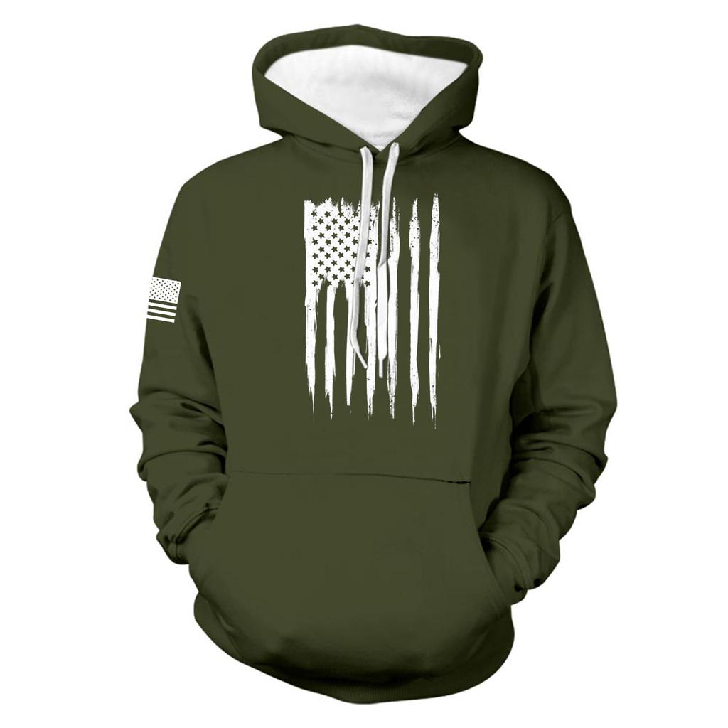 Модный свободный мужской и женский свитер с капюшоном с длинным рукавом и принтом