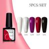Набор лаков для ногтей, 5 шт., гибридный полупостоянный светодиодный гель-лак для замачивания, все для маникюра, набор лаков для ногтей