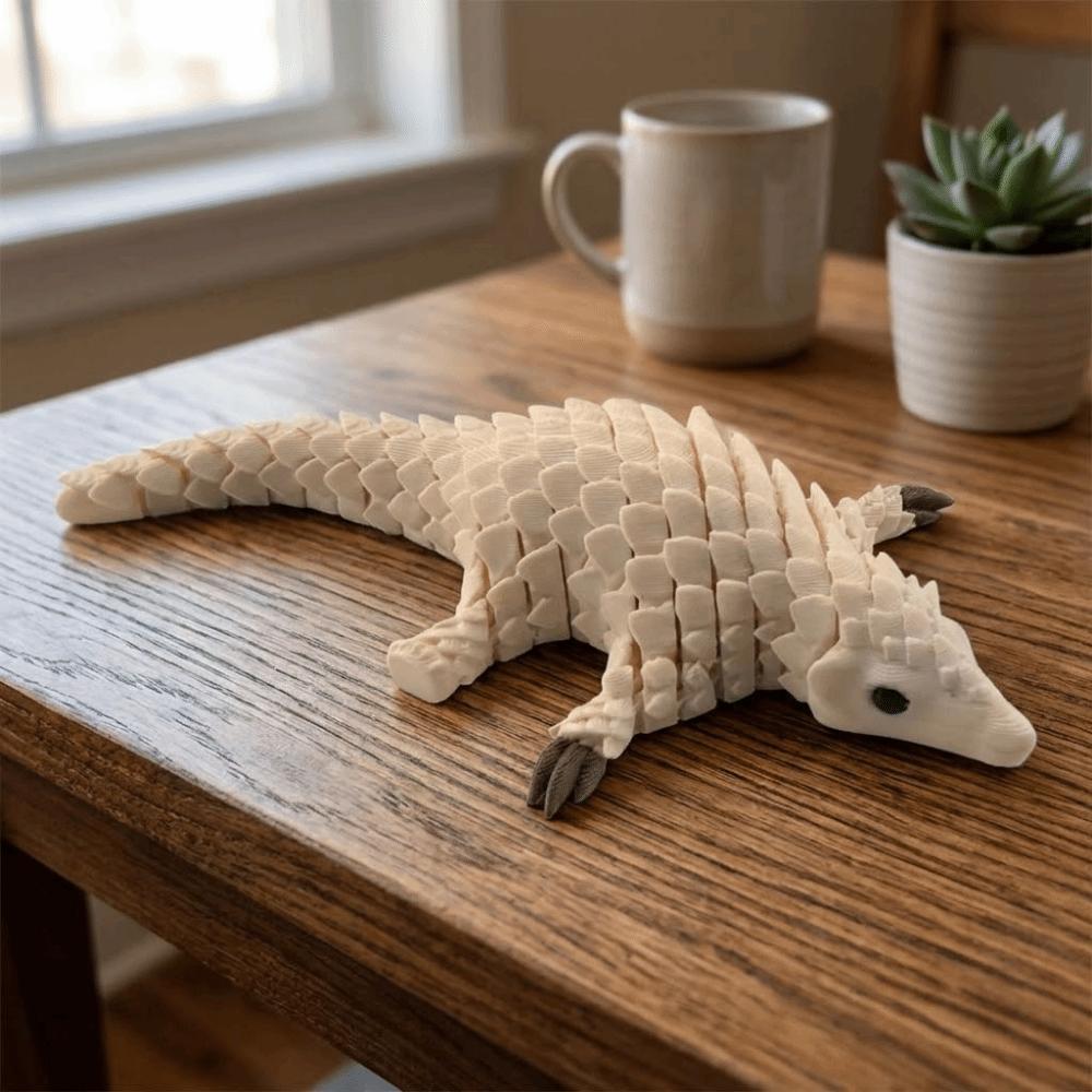 Creative 3D Printed Pangolin Toy Articulated Animal Model Decoration Home Accessories