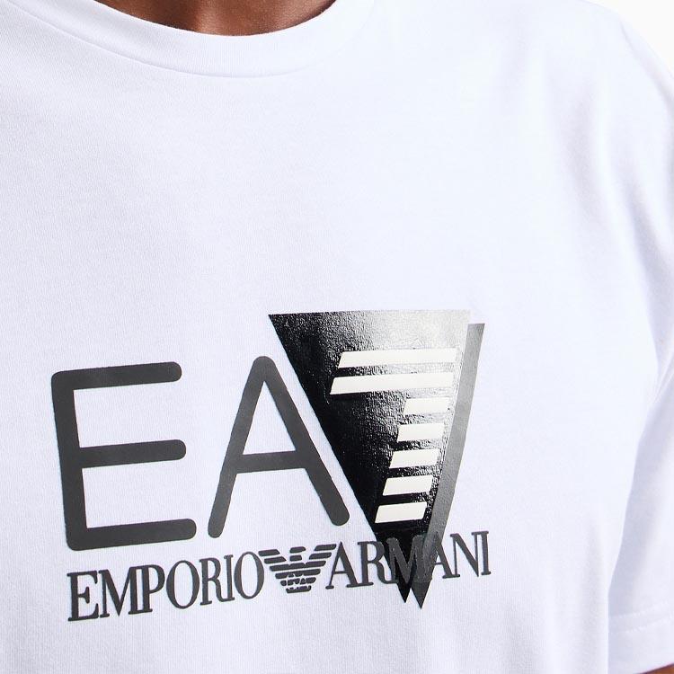 EMPORIO ARMANI EA7 SS24 T Shirt Men's White 3DPT36-PJULZ-1100