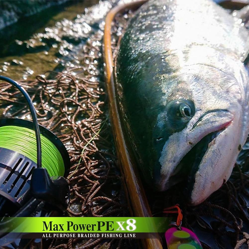 Varivas Max Power PE X8 Lime Green Fishing Line 200m 1.0mm