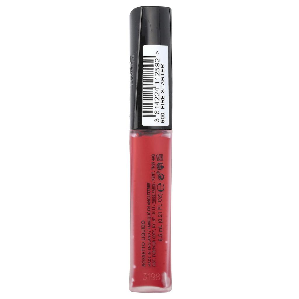 Stay Matte Liquid Lip Color, 500 Fire Starter, 6.5 Ml (0.21 Fl Oz)